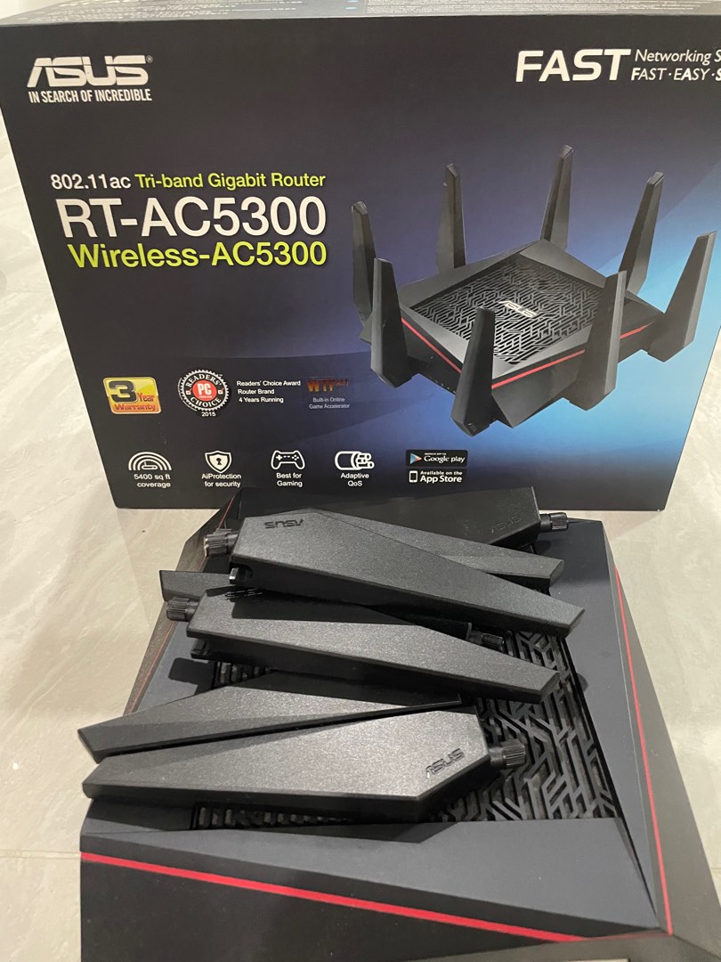 ASUS router AC5300, Computers & Tech, Parts & Accessories, Networking ...