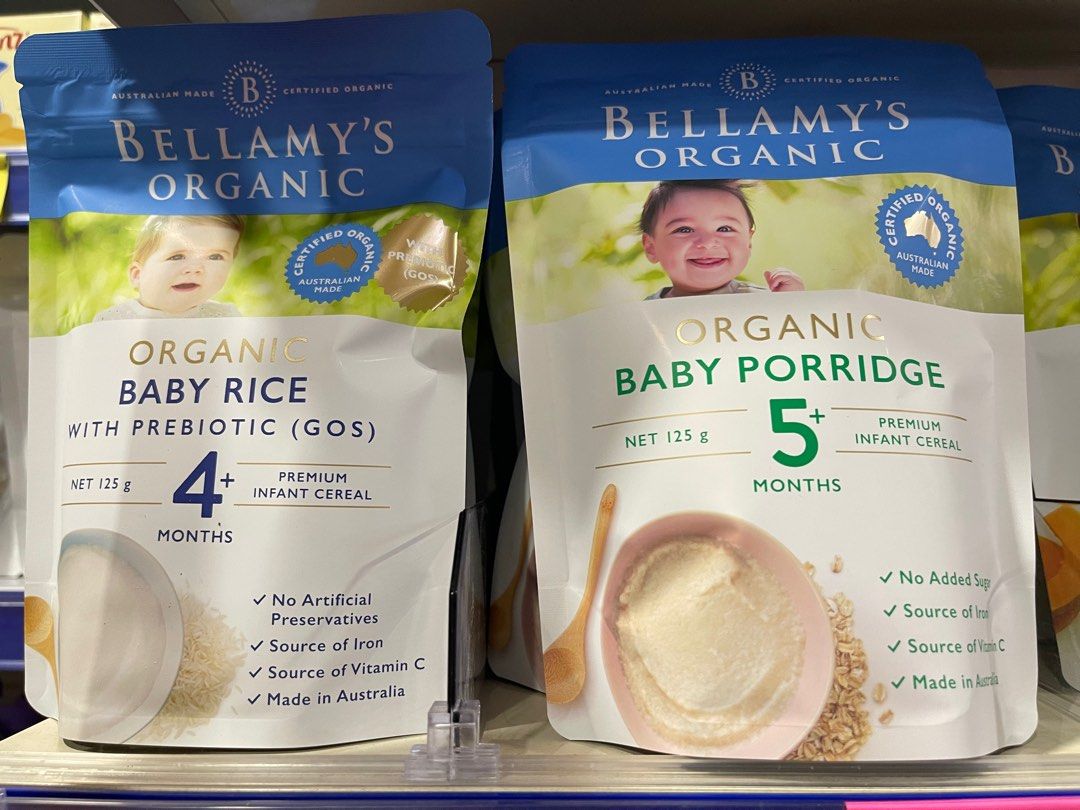 Certified Organic Bellamy's Organic Rice Cereal Local Stock