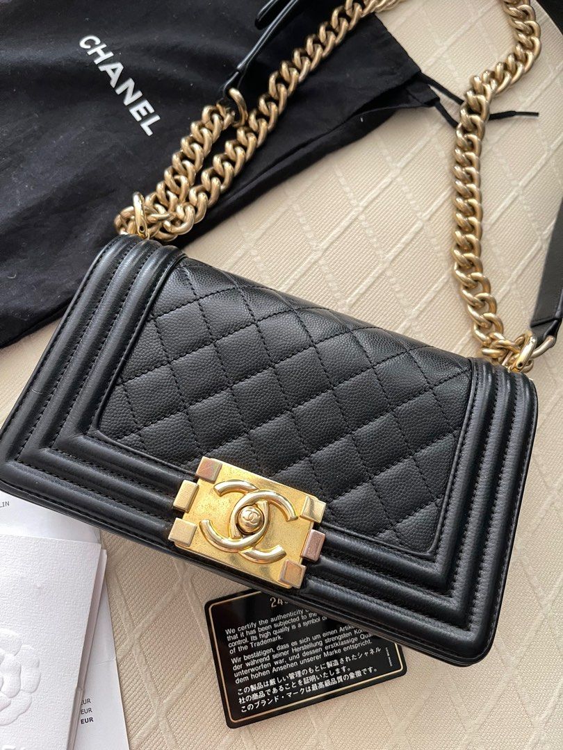 Chanel wallet belt bag black caviar skin gold Condition: 10/10 used Size:  Small Inclusions: Full set Price 105,000 php