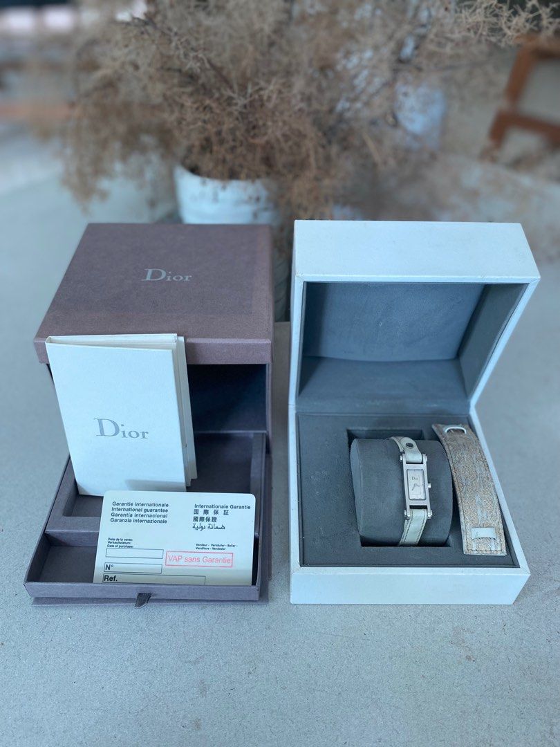 Authentic DIOR Watch with removable bracelet with box