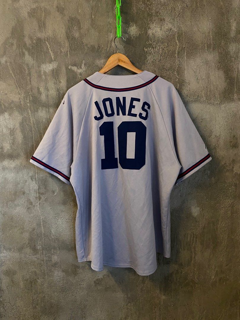Majestic, Shirts & Tops, Atlanta Braves Youth Jersey Gently Used
