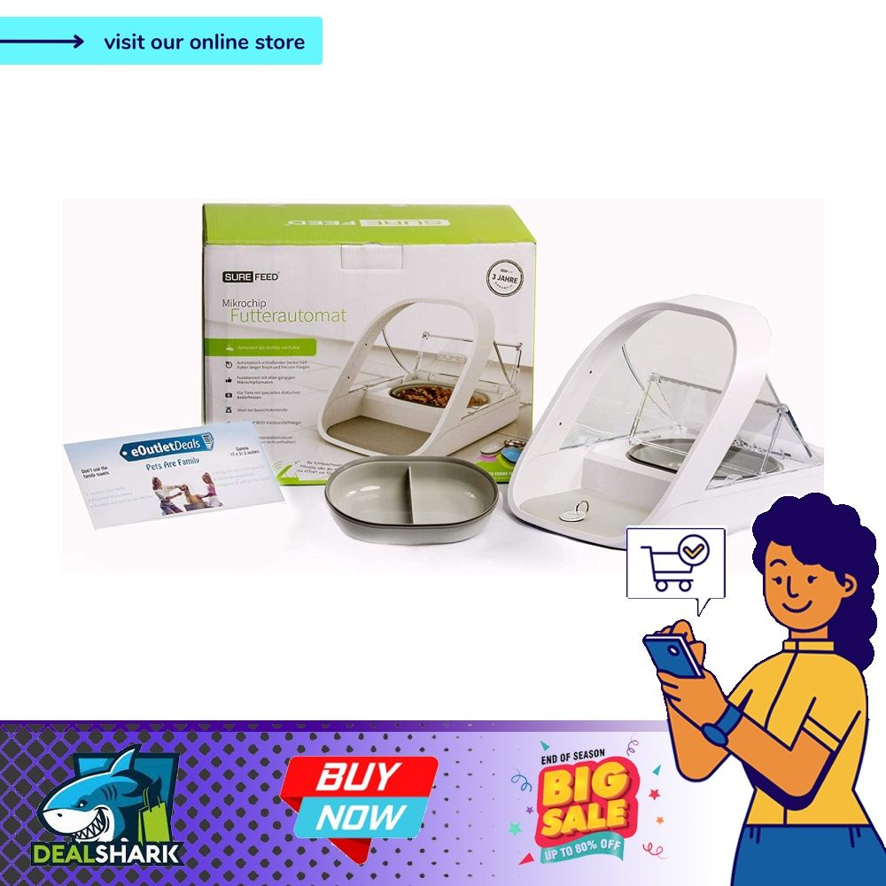 Automatic Pet Feeder Sureflap SureFeed Microchip Pet Feeder MPF001 Suitable for Both Wet and Dry Food Bonus eOutletDeals Pet Towel Pet Supplies Homes Other Pet Accessories on Carousell