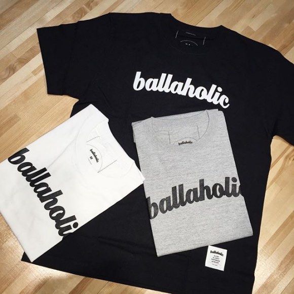 Ballaholic Logo Cotton Tee T-shirts 全新XL號, 他的時尚, 上身及套裝