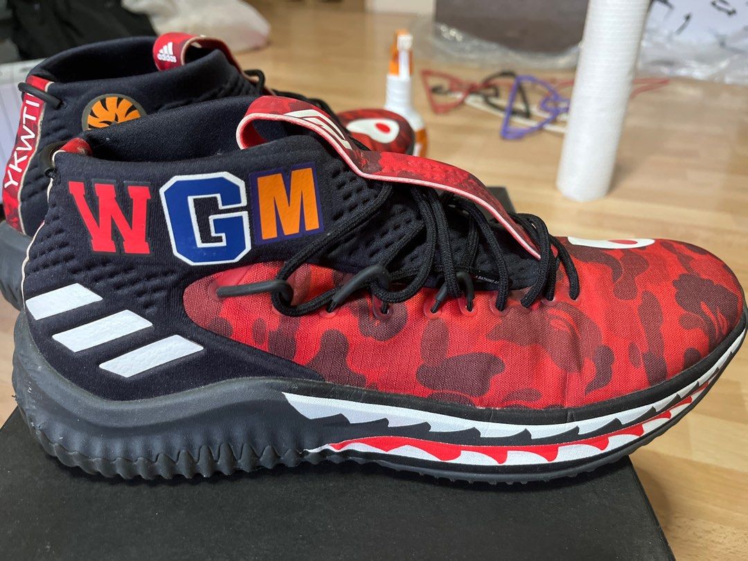 Camo Adidas Dame Red Bape ADIDDAS X BAPE DAME Red (Slightly