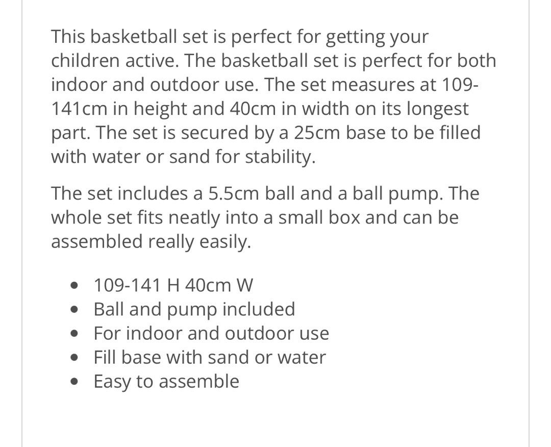 Basketball court indoor for kids on Carousell