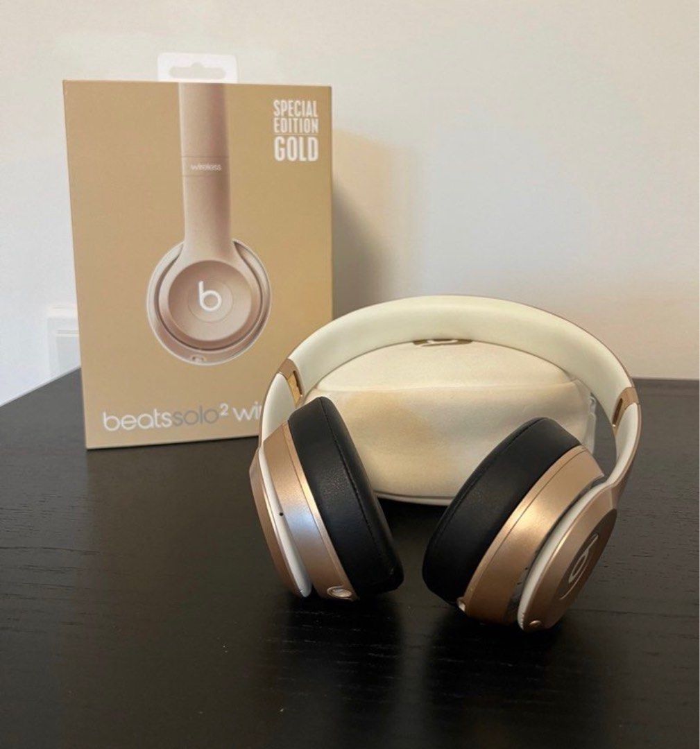 Beats solo2 wireless gold sales