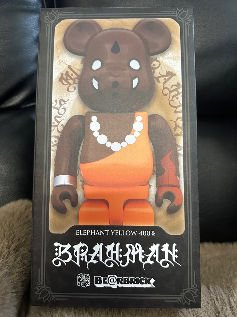 Be@rbrick elephant yellow 400%, 興趣及遊戲, 玩具& 遊戲類- Carousell