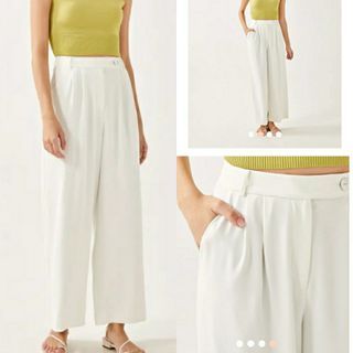BIG SIZE Edition, LOVE BONITO WHITE PANTS