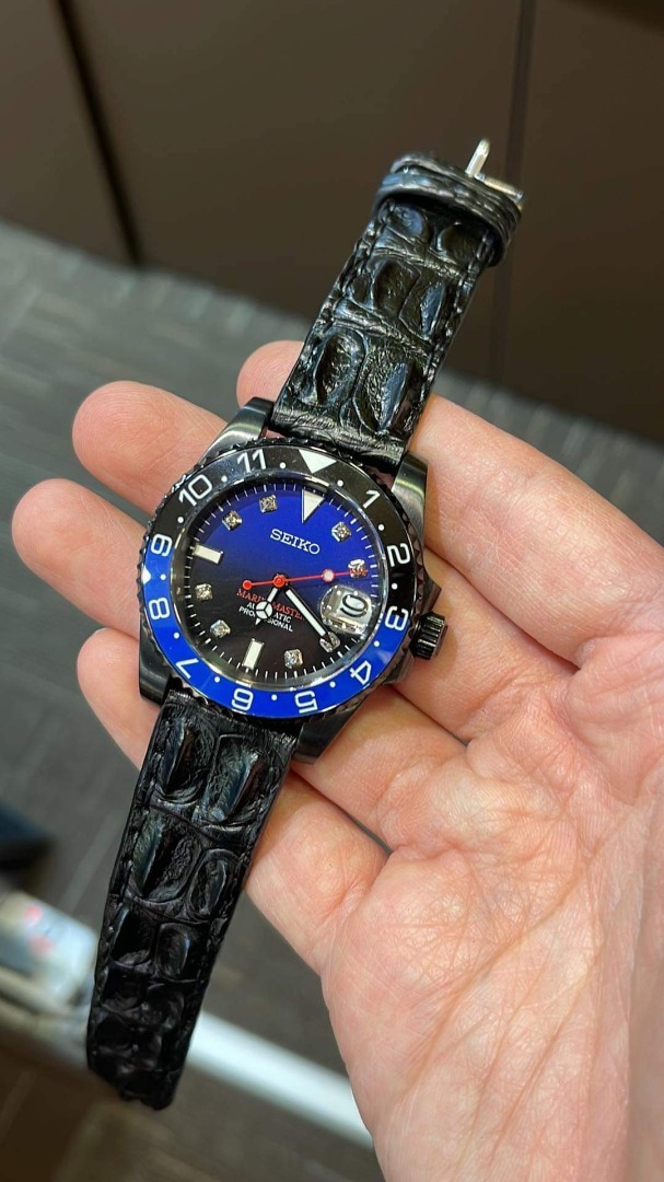 Seiko crocodile hotsell strap