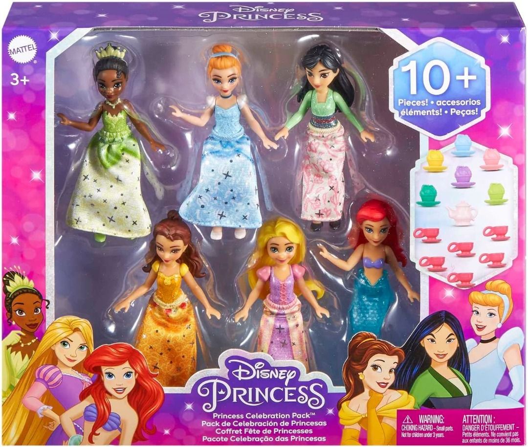 Disney Ultimate Princess Celebration Figural Bag Clip 6-Pack