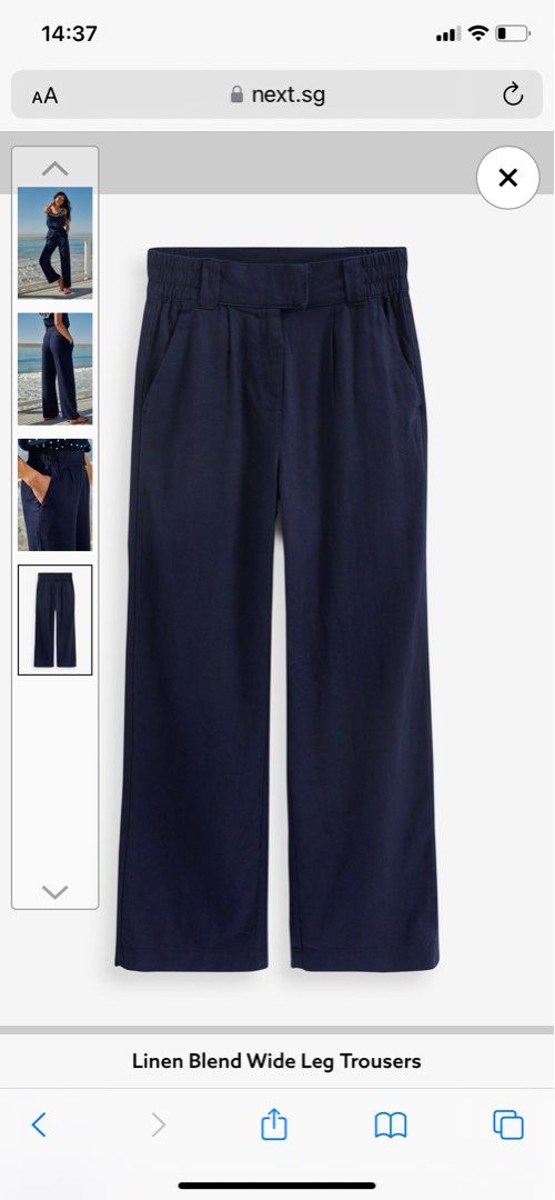 Next petite navy trousers outlet