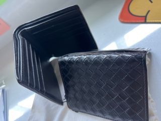 Bottega MEN’s Cardholder+ Wallet Set (Dark Brown)