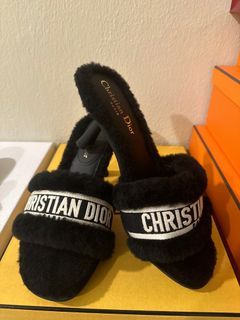 Brand new dior limited edition fur heel size 37.5