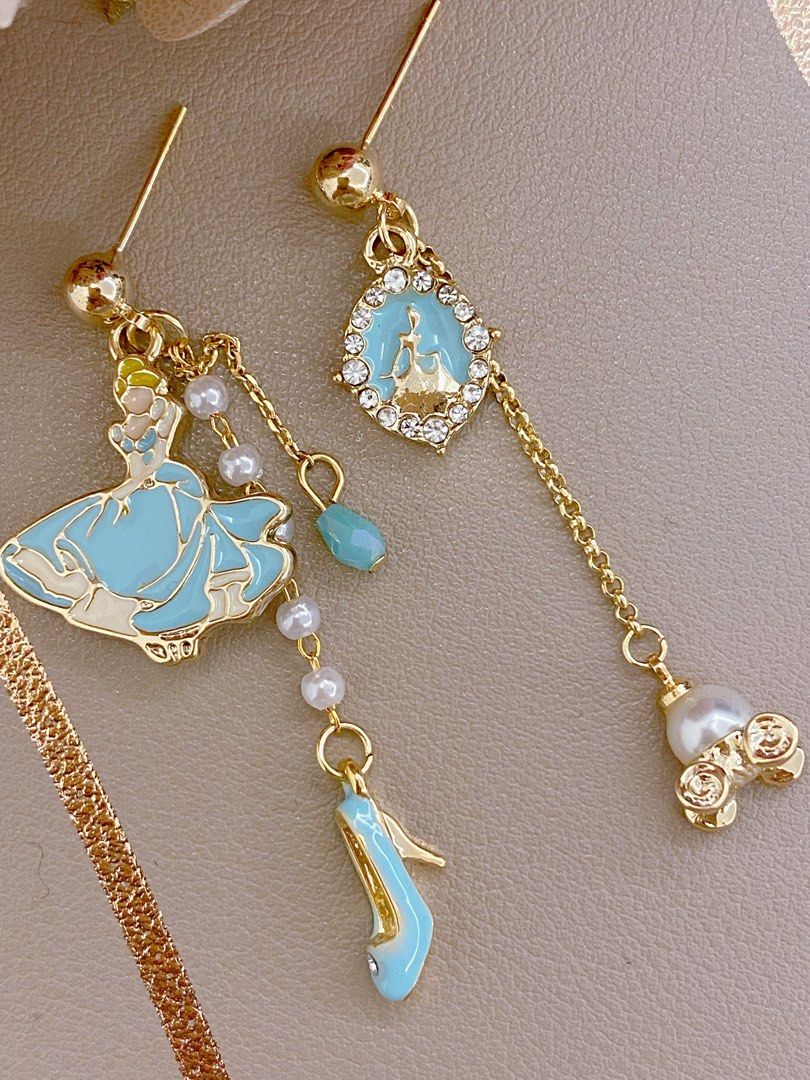 Cinderella clip clearance on earrings