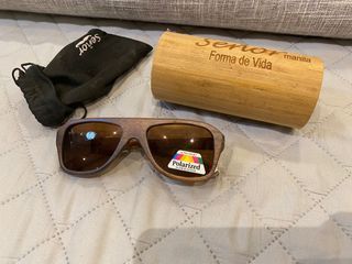 Brand New Señor Manila Polarized Wood Sunglasses