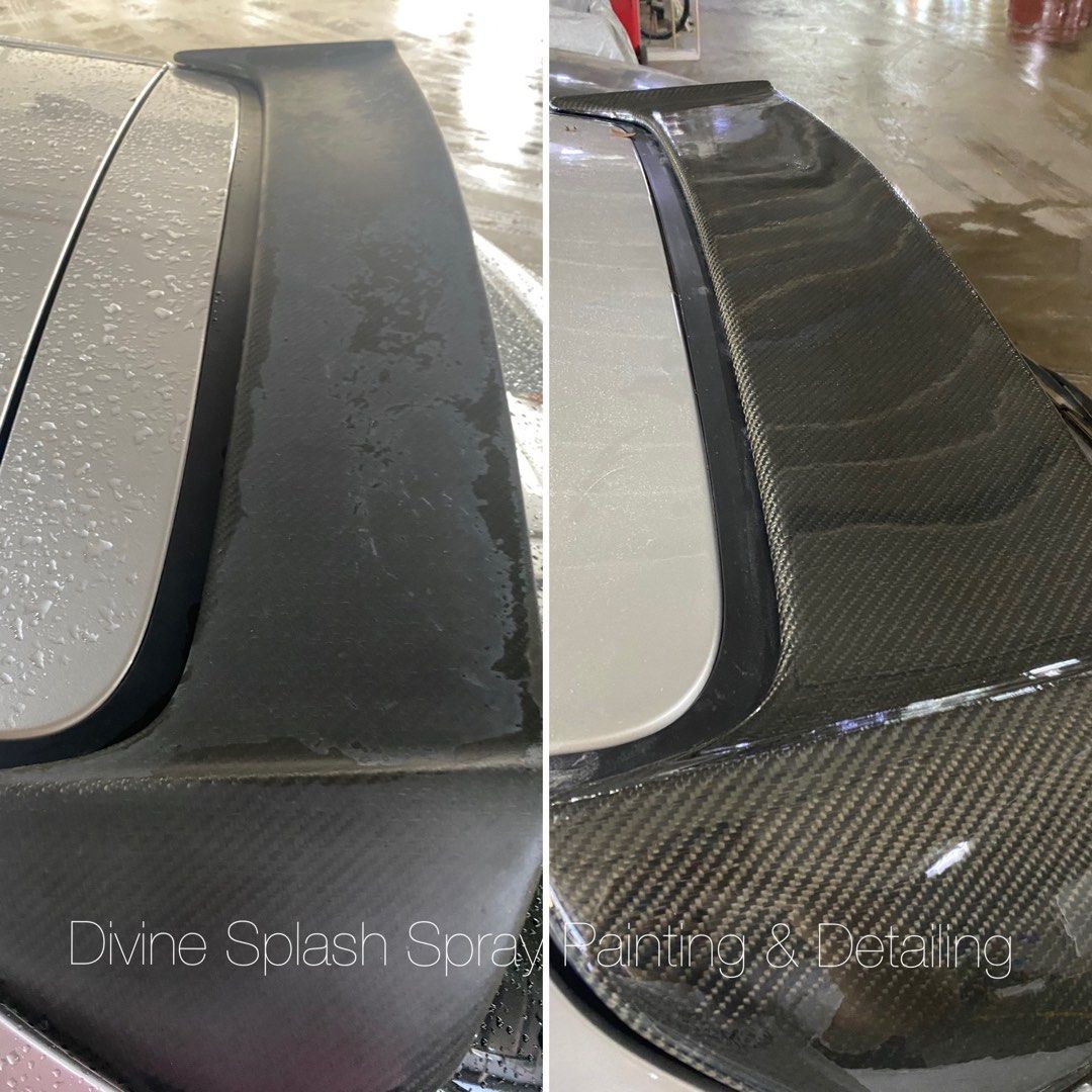 Carbon fibre repair & Relacquer , Car Accessories, Accessories on Carousell