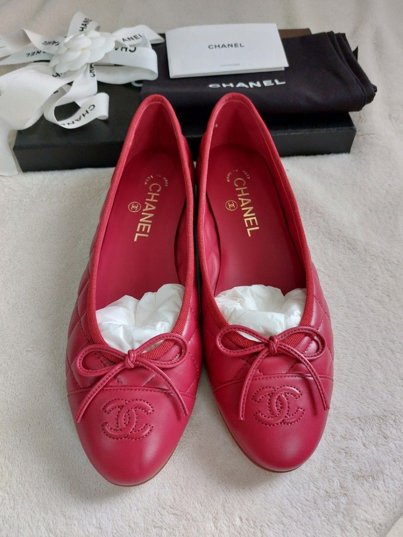 Chanel Ballet Flats Quilted Women s Fashion Footwear Flats Sandals on Carousell