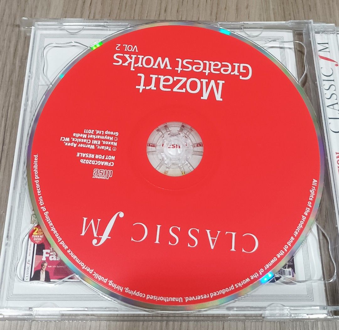 (Classical, 2CD) Mozart greatest works Vol 1 & 2, Hobbies & Toys, Music & Media, CDs & DVDs on