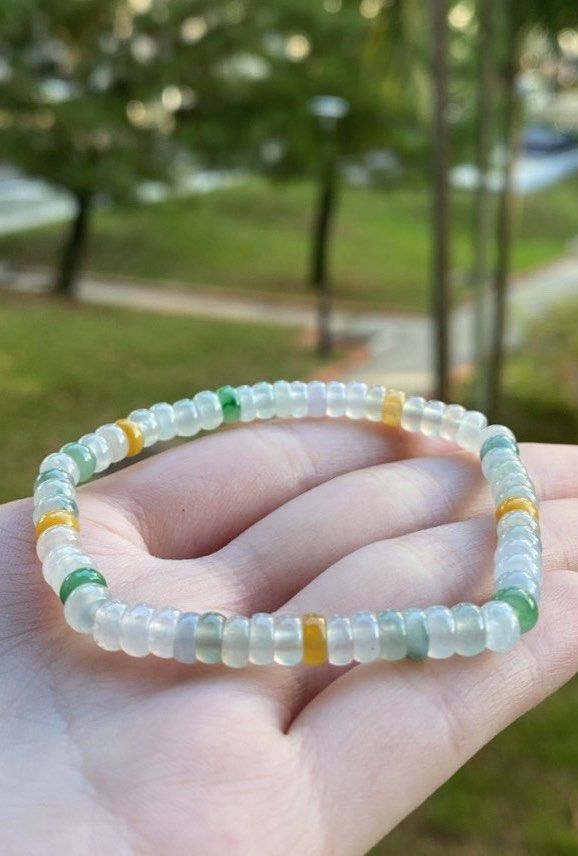 Colourful grade A Jade Bracelet Women s Fashion Jewelry Organisers Bracelets on Carousell