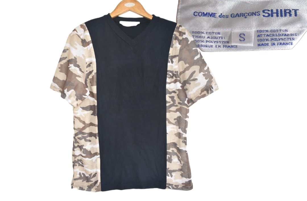 Cdg shop camo tee