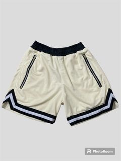 Cream Mesh shorts