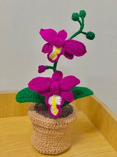 Crochet Orchid Flowers