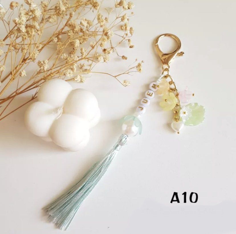 Custom Keychain Cute Tag Tassel Name For Gift Souvenir BagCharm