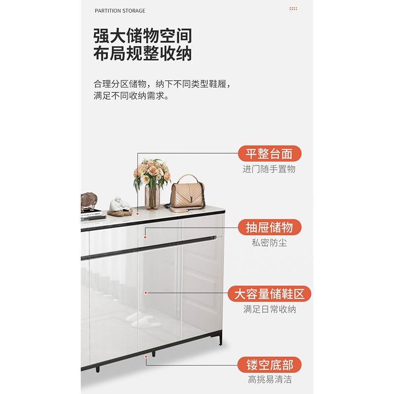 Daily deal Shoe Cabinet Shoe Rack White color 60 80 100 120 140cm Cash on delivery