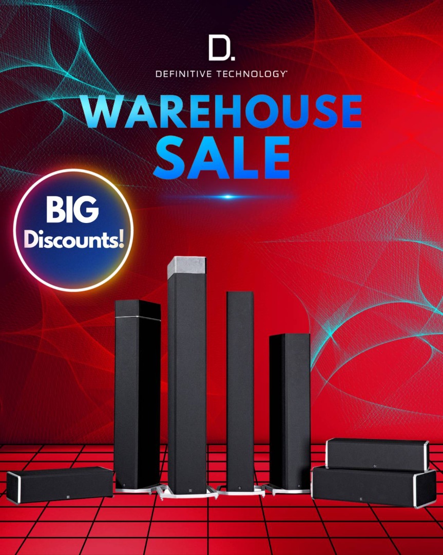 Definitive Technology Speakers home theater & hifi warehouse sale