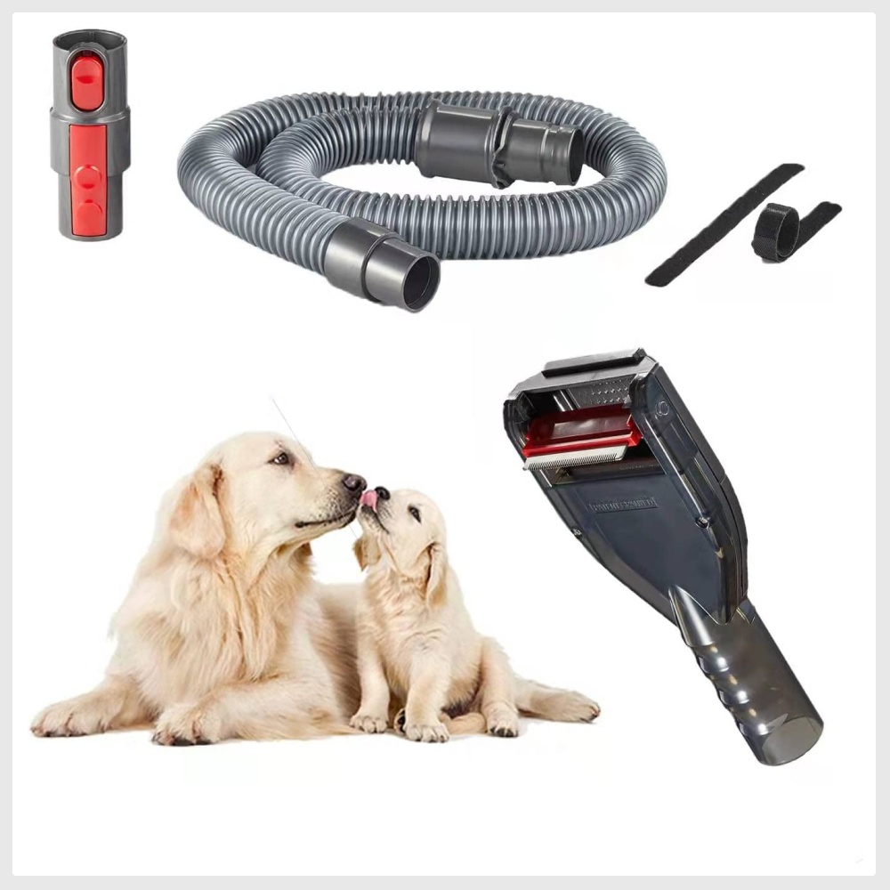 Defurry Pet Grooming Brush Hair Deshedding Tool for Dogs Cats Professional Shedding Fur Remover Comb as Vacuum Cleaner Attachment Kit for Dyson V15 V12 V11 V10 V8 V7 V6 Pet Supplies Health
