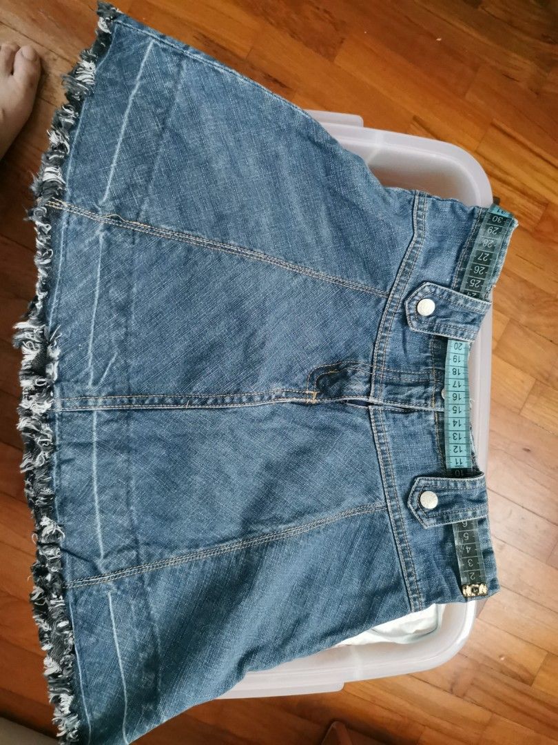 Denim Skirt for 9 12 yrs old girl Babies Kids Babies Kids Fashion on Carousell