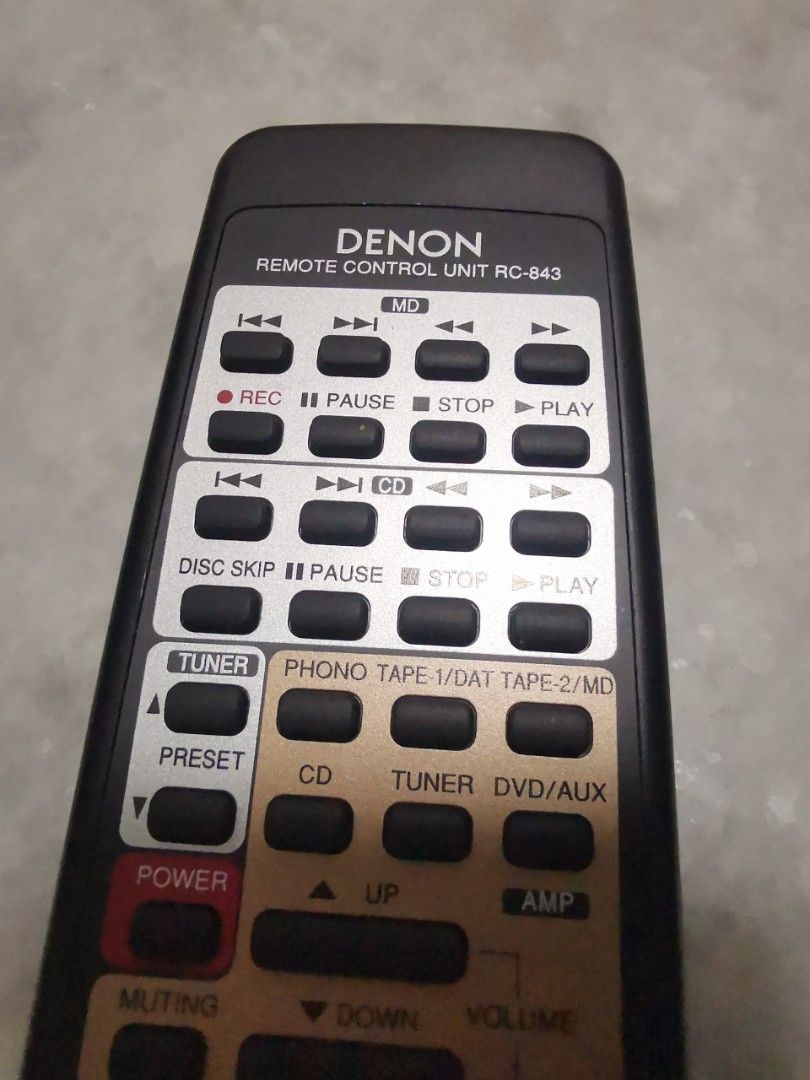 Denon Remote Control PMA-390 IV, Audio, Soundbars, Speakers