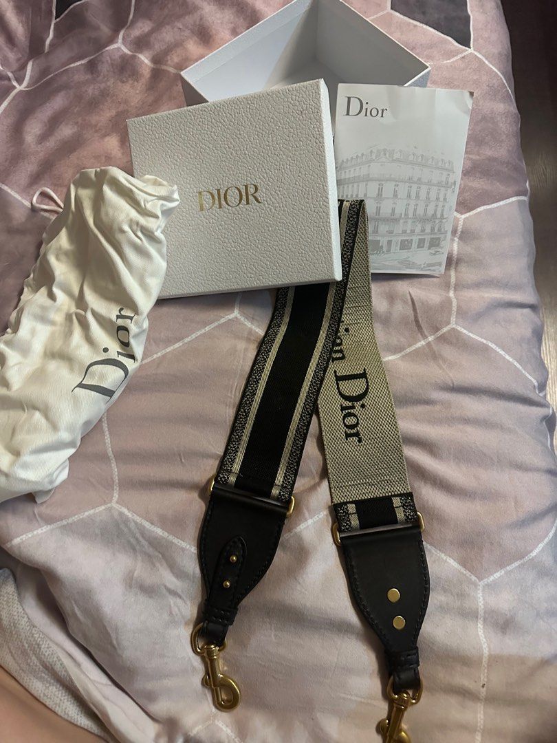 Dior bag strap Full set ( receipt , box and paper bag ), Luxury