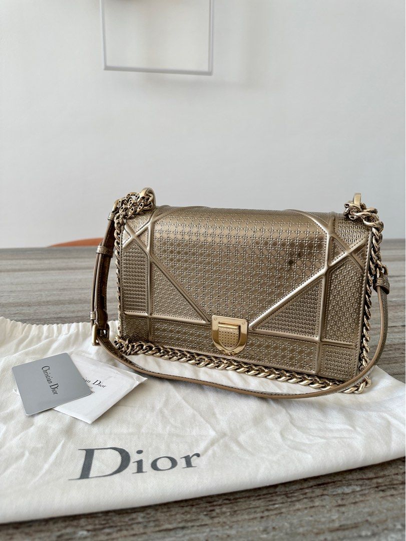 Christian dior outlet metallic bag