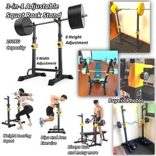 Dip squat gym rack