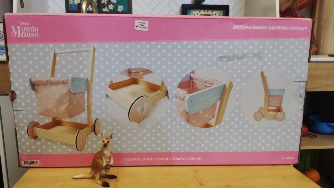 Wooden shopping trolley kmart hotsell