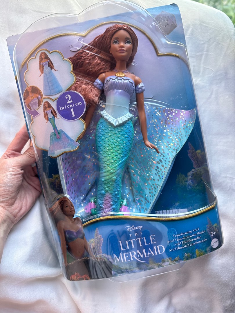 Disney The Little Mermaid transforming Ariel fashion doll, switch from ...