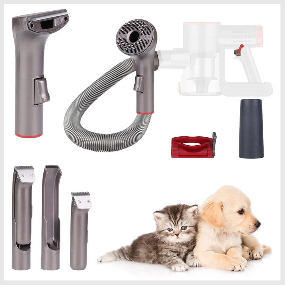 Dog Brush Vacuum Attachment for Grooming Shedding Trimming Pet