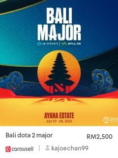 Dota 2 Bali Major tickets
