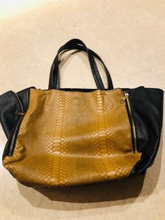 Authenticated Used Longchamp GATSBY Gatsby handbag leather light brown  series gold hardware tote bag turn lock 