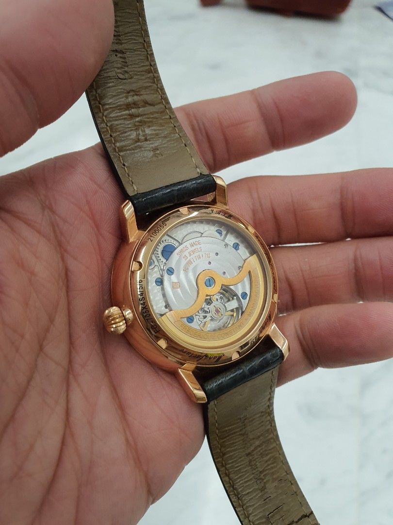 Frederique constant discount rose gold watch