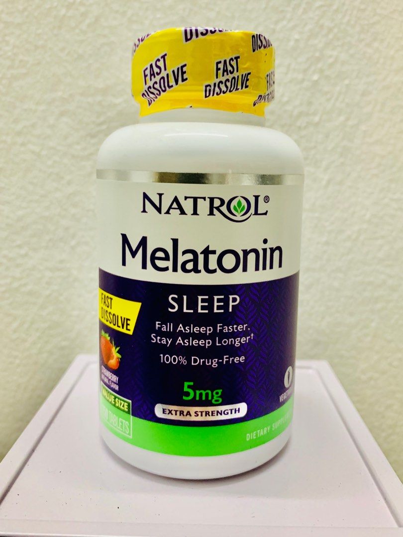 Free delivery! Natrol Melatonin 5mg [Deeper Better Sleep] Jet Lag