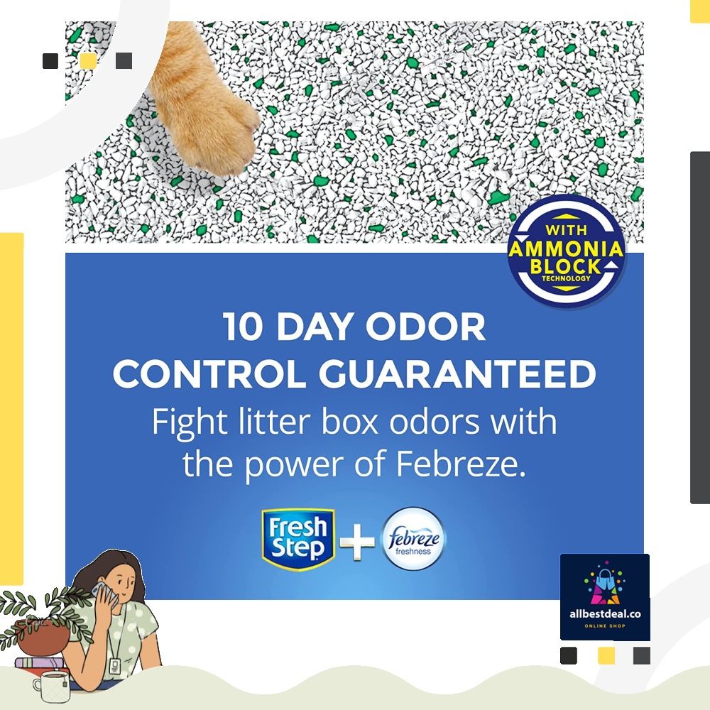 Fresh step odor online shield with febreze freshness
