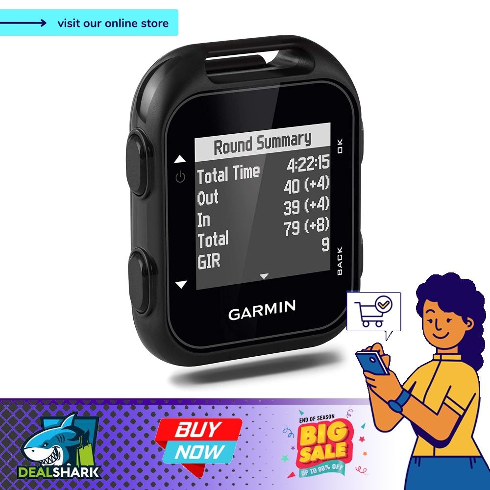 Garmin Approach G10 Compact and Handheld Golf GPS with 1.3 inch