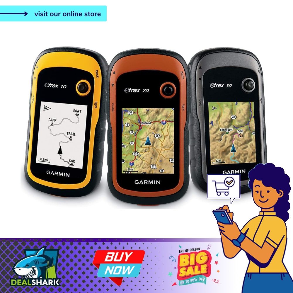 Garmin eTrex 10 Worldwide Handheld GPS Navigator Mobile Phones