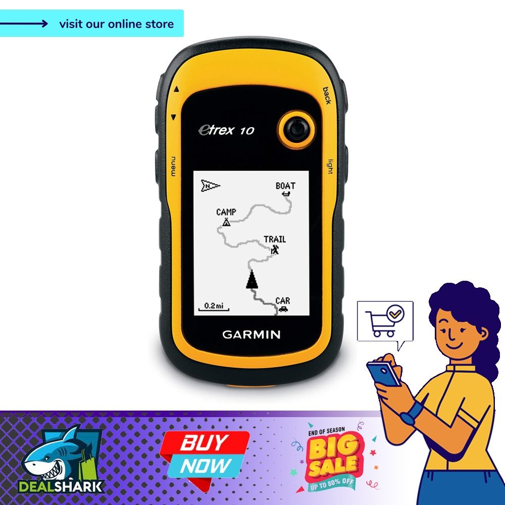 Garmin eTrex 10 Worldwide Handheld GPS Navigator
