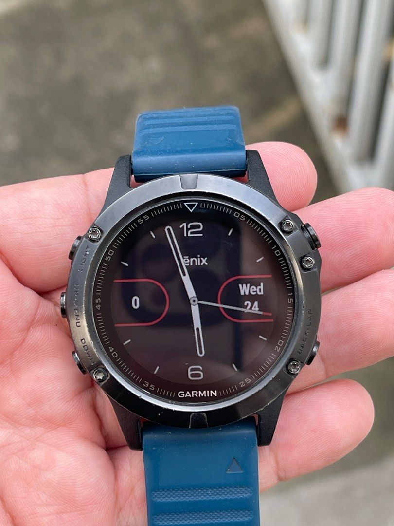Garmin fenix 5 granite blue band online