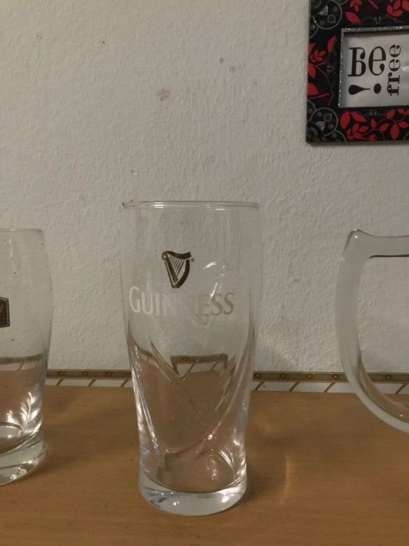 Glassware Heineken/Tiger/Guinness/Kilkenny, Hobbies & Toys
