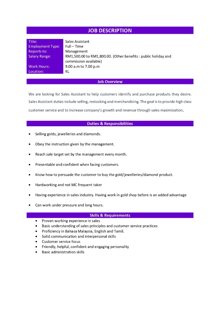 gold-shop-sales-assistant-jobs-full-time-sales-retail-marketing
