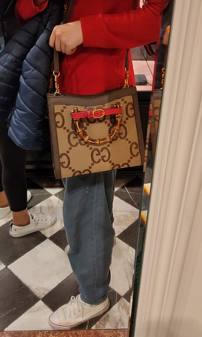 Gucci Jumbo GG Mini Bag, Beige, GG Canvas